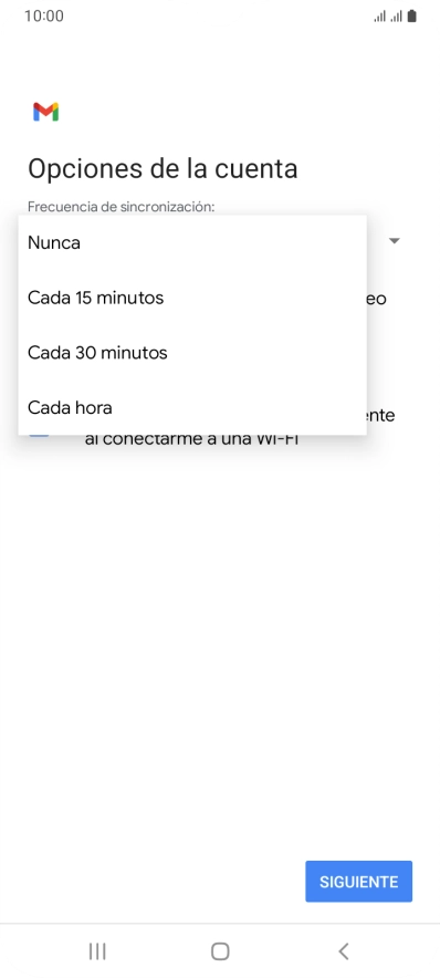 Pulsa el ajuste deseado.
