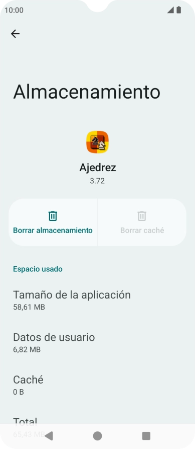 Pulsa la tecla de inicio para terminar y regresar a la pantalla de inicio.
