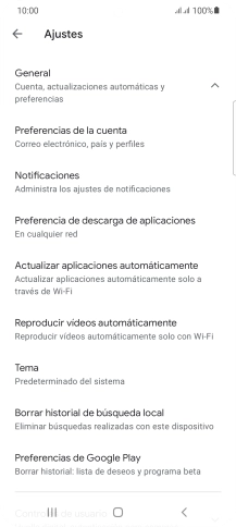 Pulsa Actualizar aplicaciones automáticamente.