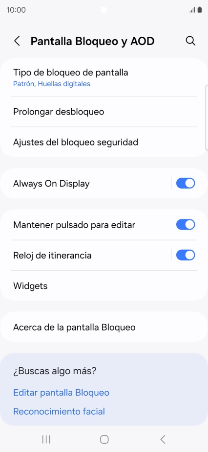Pulsa Tipo de bloqueo de pantalla e introduce el código de seguridad extra que has creado anteriormente.