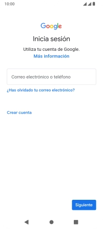Si no tienes una cuenta de Google, pulsa Crear cuenta y sigue las indicaciones de la pantalla para ver cómo crear una cuenta nueva.