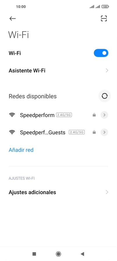 Pulsa la red wifi deseada.