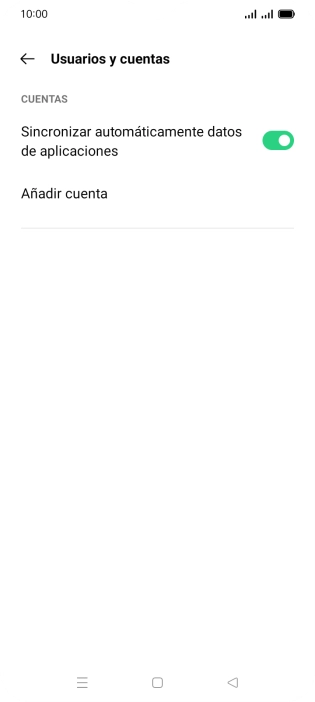 Pulsa Añadir cuenta.