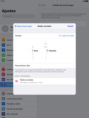 Pulsa Personalizar días.