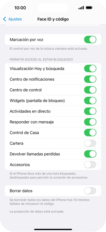 Pulsa el indicador junto a 