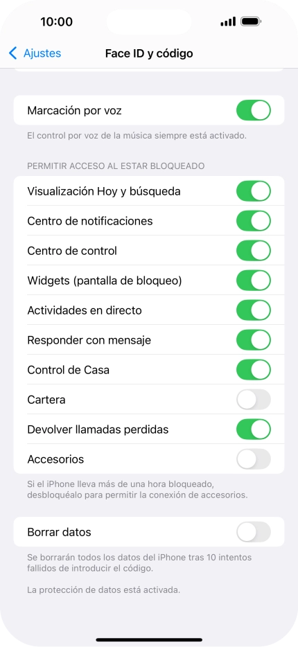 Pulsa el indicador junto a 