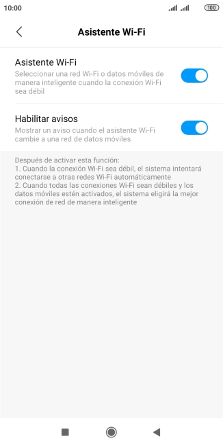 Pulsa el indicador junto a 