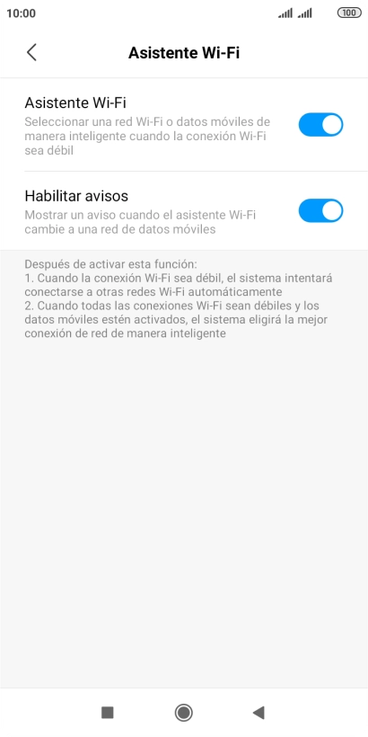 Pulsa el indicador junto a 