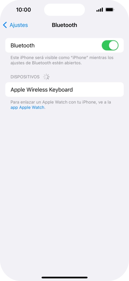 Pulsa el dispositivo Bluetooth deseado y sigue las indicaciones de la pantalla para vincular el dispositivo al teléfono.