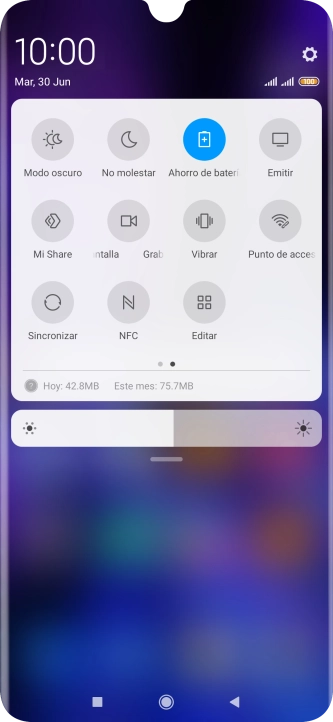 Pulsa la tecla de inicio para terminar y regresar a la pantalla de inicio.