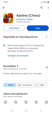 Pulsa Desinstalar.