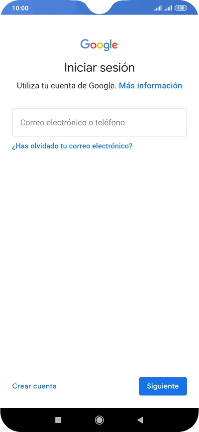Si no tienes una cuenta de Google, pulsa Crear cuenta y sigue las indicaciones de la pantalla para ver cómo crear una cuenta nueva.