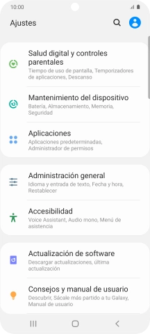 Pulsa Actualización de software.