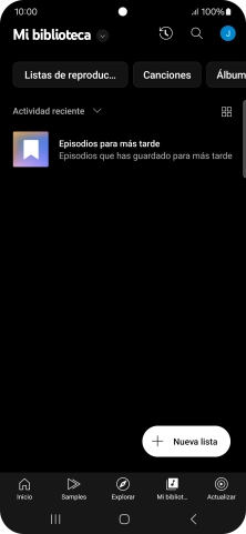 Pulsa la lista desplegable.