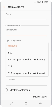 Pulsa Ninguna para desactivar la función.