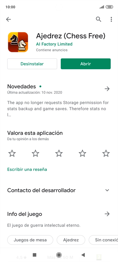 Pulsa Desinstalar.