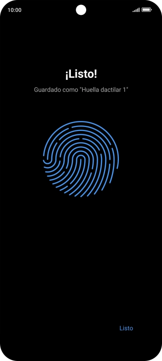 Pulsa Listo.