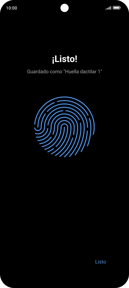 Pulsa Listo.