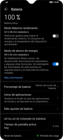 Desliza el dedo hacia arriba desde la parte inferior de la pantalla para terminar y volver a la pantalla de inicio.