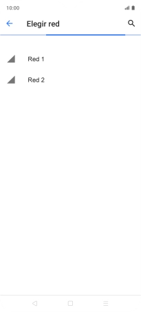 Pulsa la red deseada.