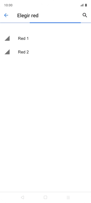 Pulsa la red deseada.