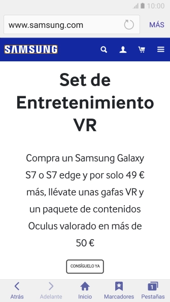 Pulsa en la barra de direcciones.