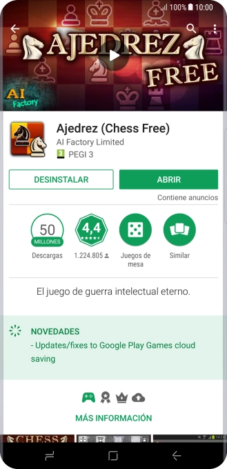 Pulsa DESINSTALAR.