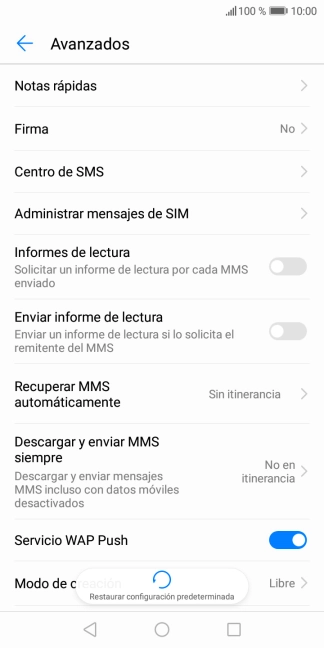 Pulsa Centro de SMS.