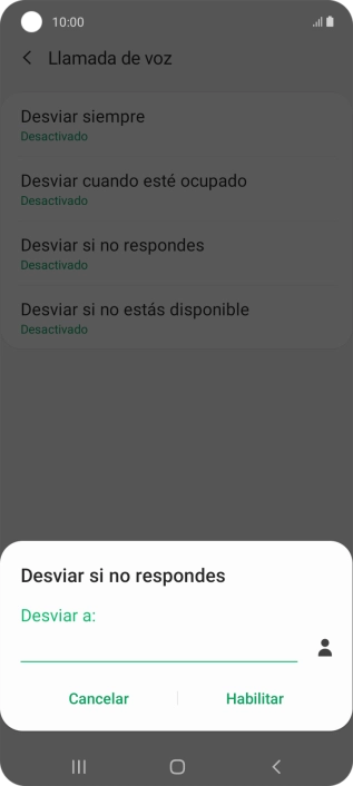 Introduce +34600132000 y pulsa Habilitar.