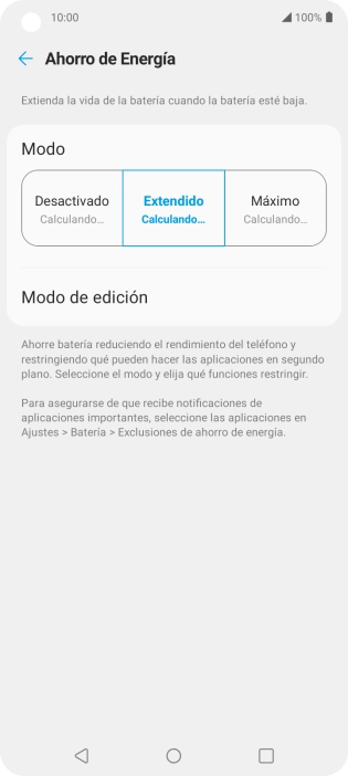 Pulsa la tecla de inicio para terminar y regresar a la pantalla de inicio.