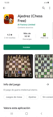 Pulsa Instalar y sigue las indicaciones de la pantalla para instalar la app.