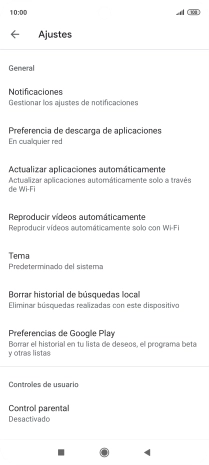 Pulsa Actualizar aplicaciones automáticamente.