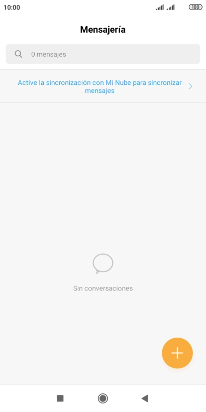 Pulsa el icono de nuevo mensaje.