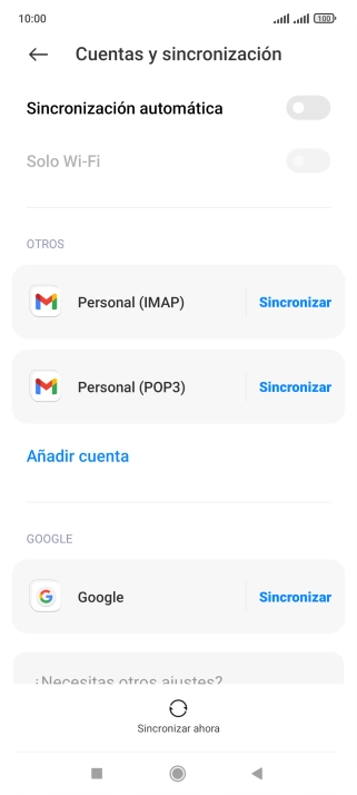 Pulsa el indicador junto a 