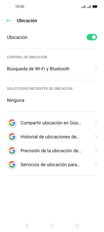 Pulsa Precisión de la ubicación de....