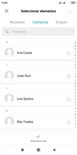 Pulsa Seleccionar todo.