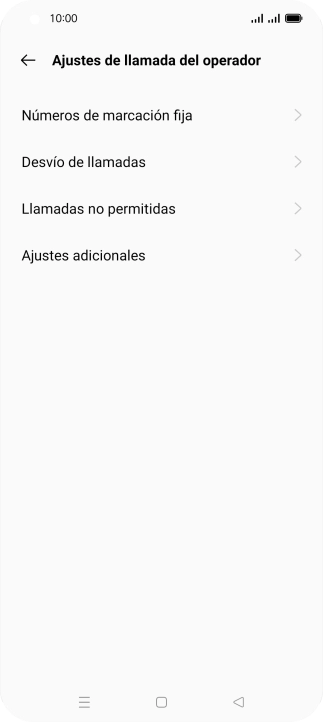 Pulsa Números de marcación fija.