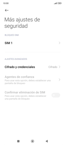 Pulsa el nombre de la tarjeta SIM.