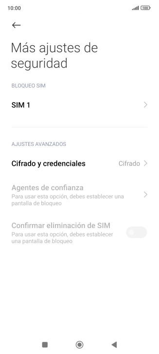 Pulsa el nombre de la tarjeta SIM.