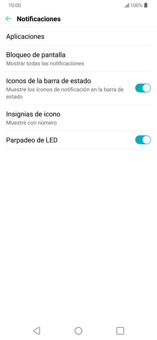 Pulsa Aplicaciones.