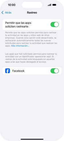 Pulsa el indicador junto a 