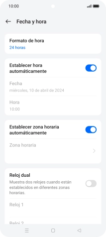 Pulsa la tecla de inicio para terminar y regresar a la pantalla de inicio.