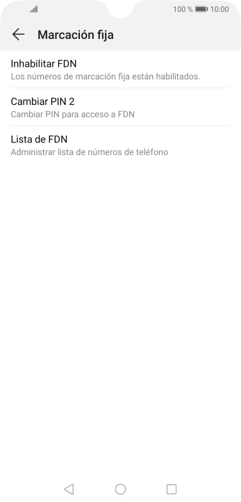 Pulsa Inhabilitar FDN.