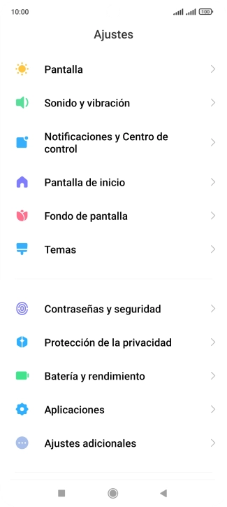 Pulsa Aplicaciones.