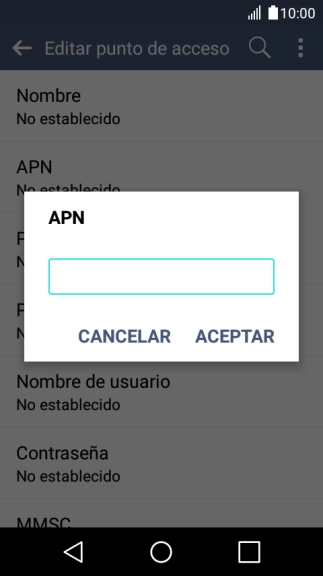 Introduce airtelwap.es y pulsa ACEPTAR.
