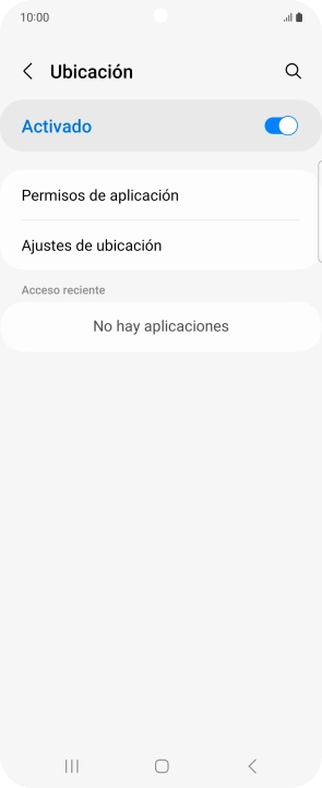Pulsa Permisos de aplicación.