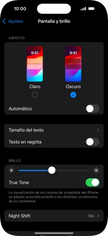 Pulsa el indicador junto a 