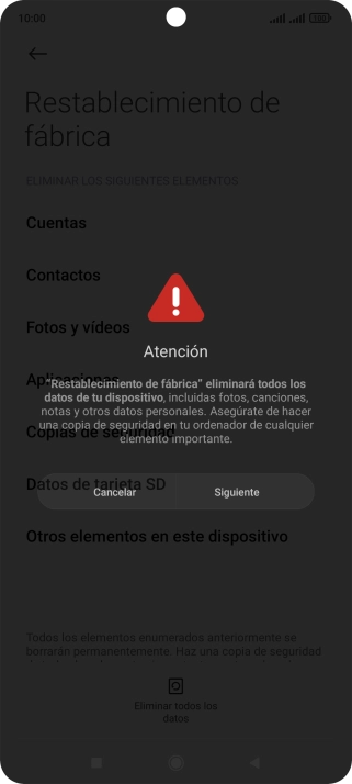 Pulsa Siguiente.