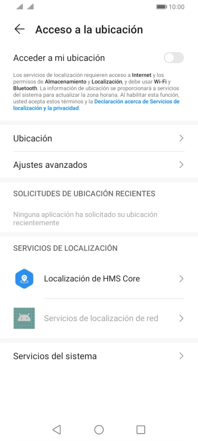 Pulsa el indicador junto a 
