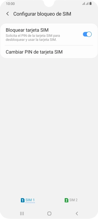 Pulsa la tarjeta SIM deseada.